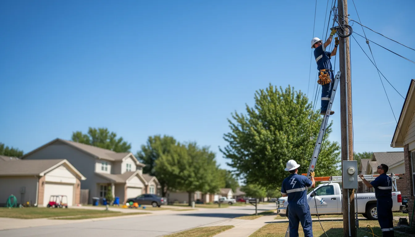 Residential electrician providing installation services in Gloster, MS